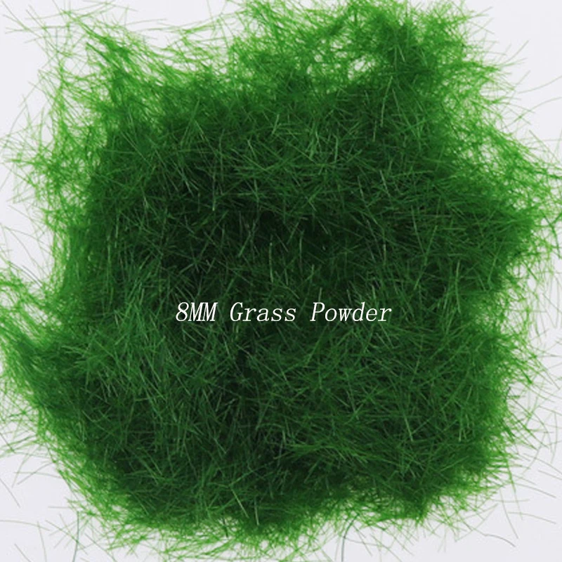 30g Simulation 8MM Nylon Static Grass Powder Diy Lawn Scene Materials Sand Table Ground Layout of Diorama Kits