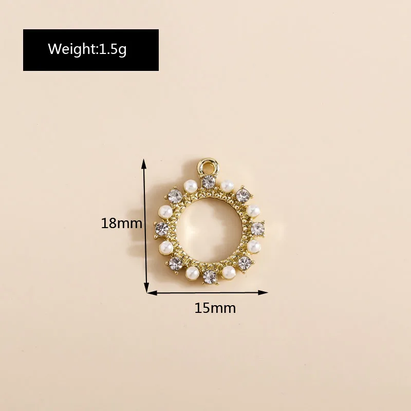 5 Stück exquisite Perlen-Bowknot-Charms-Anhänger-Verbinder für Armbänder, Halsketten, handgefertigt, DIY-Schmuckherstellung, Zubehör-Versorgung – Detail 10