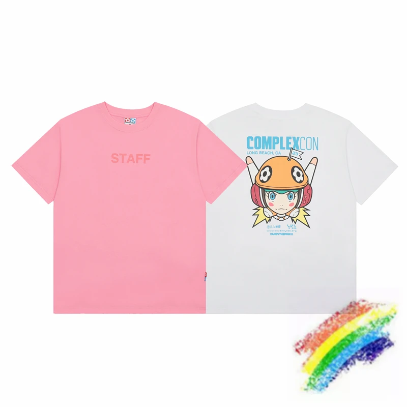 Pink White VandyThepink STAFF COMPLEXCON T Shirts Men Women 1:1 Best Quality Casual Top Tees