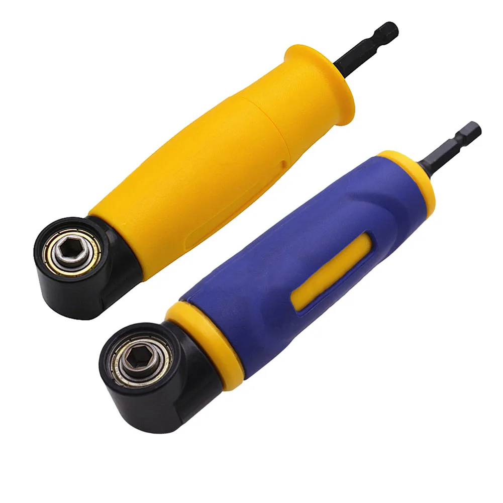 

1/4 Hex Drill Bit Socket 90° Right Angle Extension Screw Driver Drilling Holder Adapter Magnetic Bit Socket Power Drill