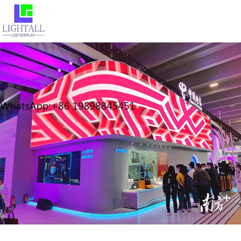 

Наружный изогнутый светодиодный настенный дисплей P2.6 P2.9 P3.9 P4.8 Светодиодный экран для аренды Экранная панель сцены Светодиодный экран