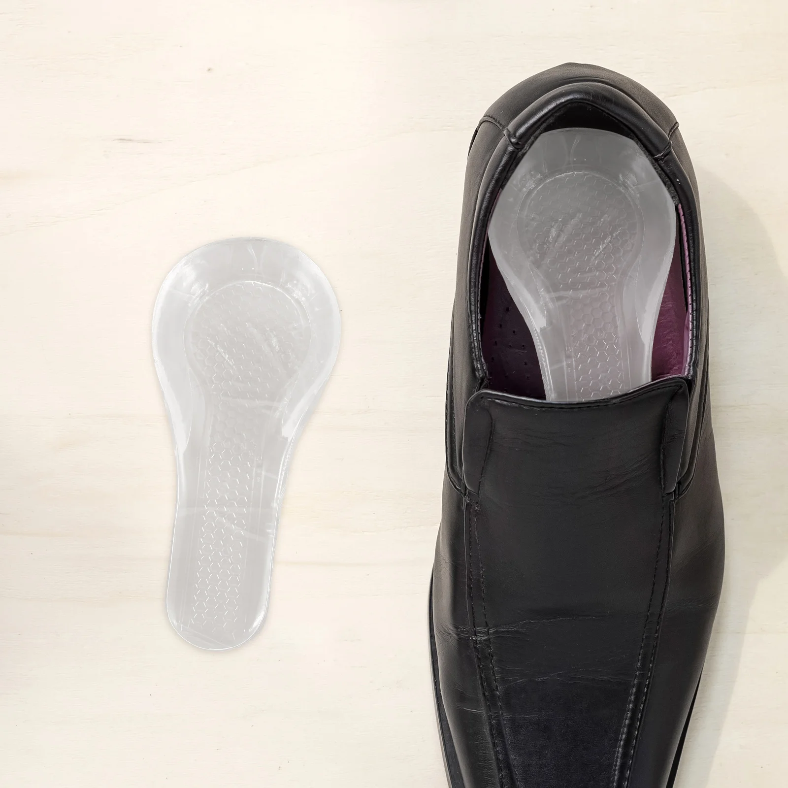 

2Pairs Selfadhesive Pads Gel Insoles ShockAbsorption HalfSize Ladies Shoes Heel Cups AntiSlip Heel Cups For Shoes Stickers