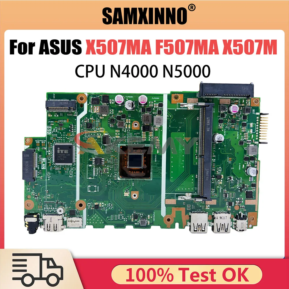 

X507MA Laptop Motherboard For ASUS F507MA X507M A507M R507M Mainboard with N4000N5000 CPU DDR4 100% Working Well