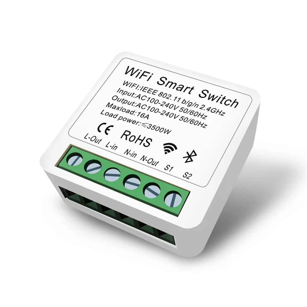 

2-gang Remote Control Smart Switch Automatic WiFi Breaker Accessory