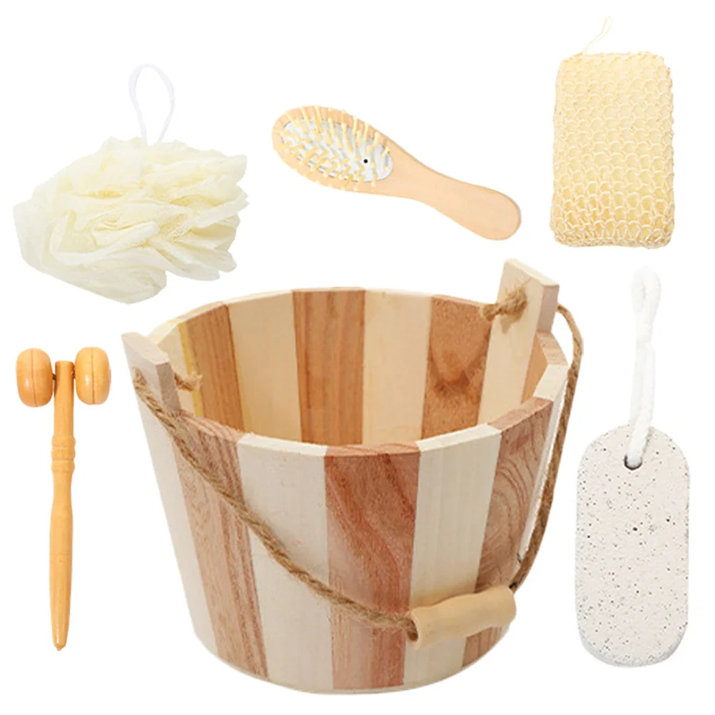 

1 Body Scrubber Kit Bath Accessories Body Exfoliating Tool Skin Cleaning Set Reusable Bathing Tools Portable Shower Ball Back