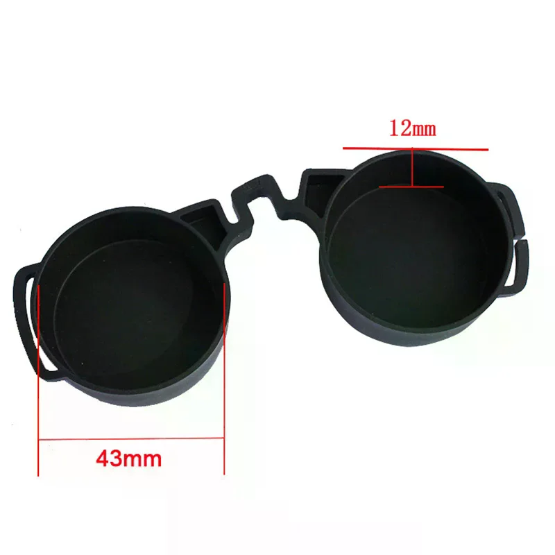 Capuchons de protection en caoutchouc pour objectifs de jumelles 42mm/50mm, couvercles d'oculaires de jumelles, protection d'objectif de télescope