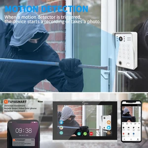 Digitaldruck 5in1 Entsperren Sie WI FI Boyfielder System Video System Porter Tuya Intelligent 1080p Monitor Touch Security Protect Protect Protect Protect Protect Protection 6 Hauptverkaufsvodeo Porter - №1