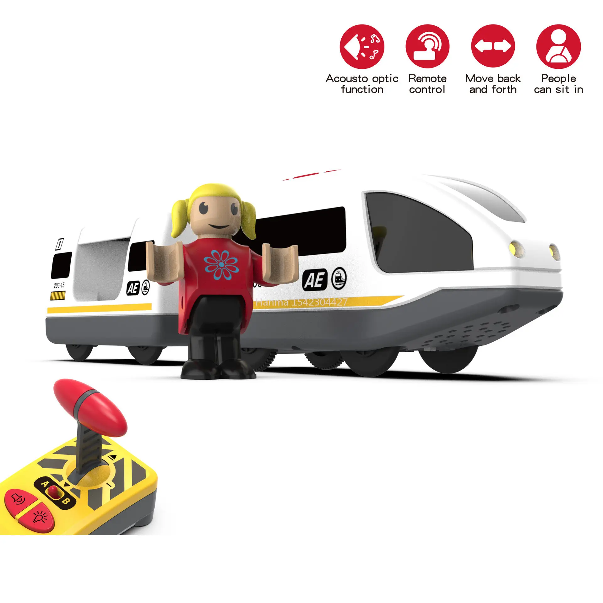 New RC Train Railway Accessories Remote Control Electric Train Magnetic Rail Car Fit for All Brands Train Track Toys for Kids