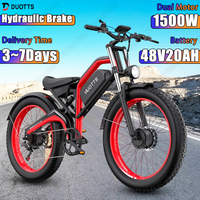 DUOTTS N26 E-bike 1500W Dual Brushless Motor 48V20AH Battery Hydraulic Brake Electric Bicycle 26*4.0 Inch Fat Tire Electric Bike
