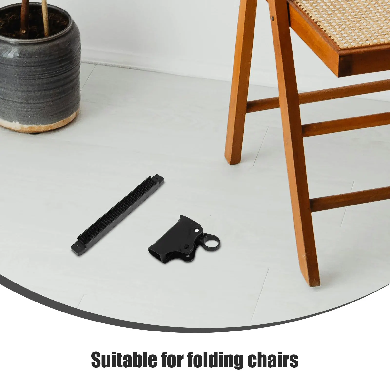 Plastic Locking Latch Hinges – 1 Pair Foldable Chair Replacement for Recliner, Armrest, Camping & Beach Lounge Chairs