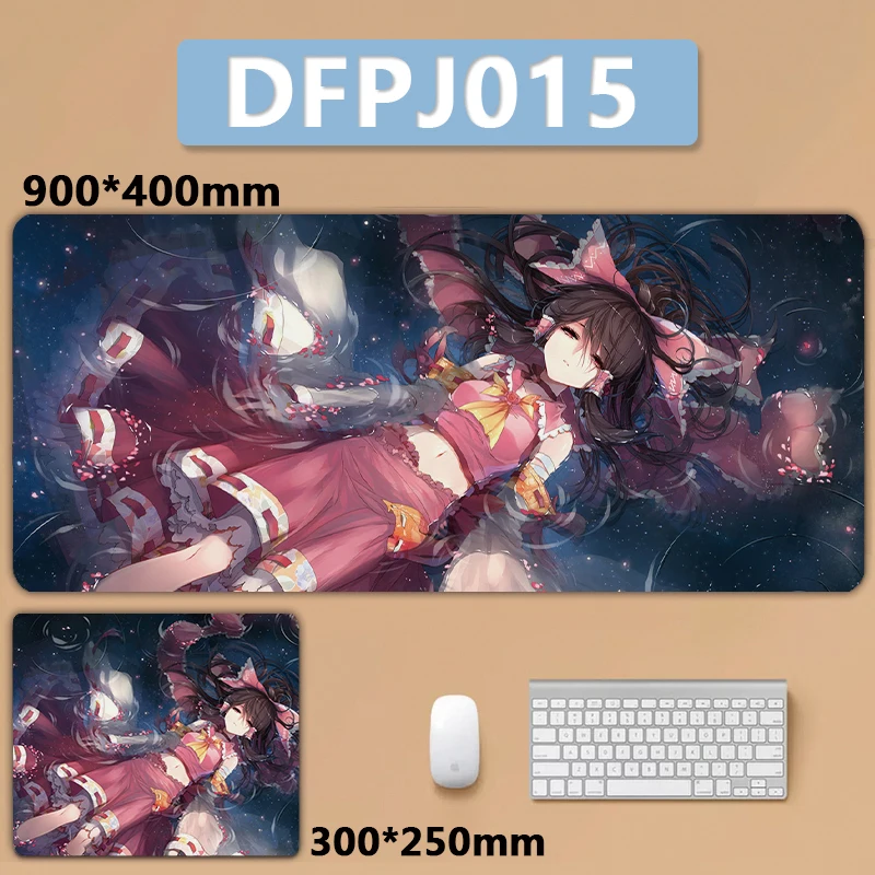 Imagem -06 - Touhou Projeto Grande Mousepad Projeto Santuário Donzela Hakurei Reimu Kirisame Marisa Teclado Pad Xxl