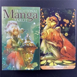 Traditional Manga Tarot Cards English Oracle Cards Women Girls Tarot Deck Board Game