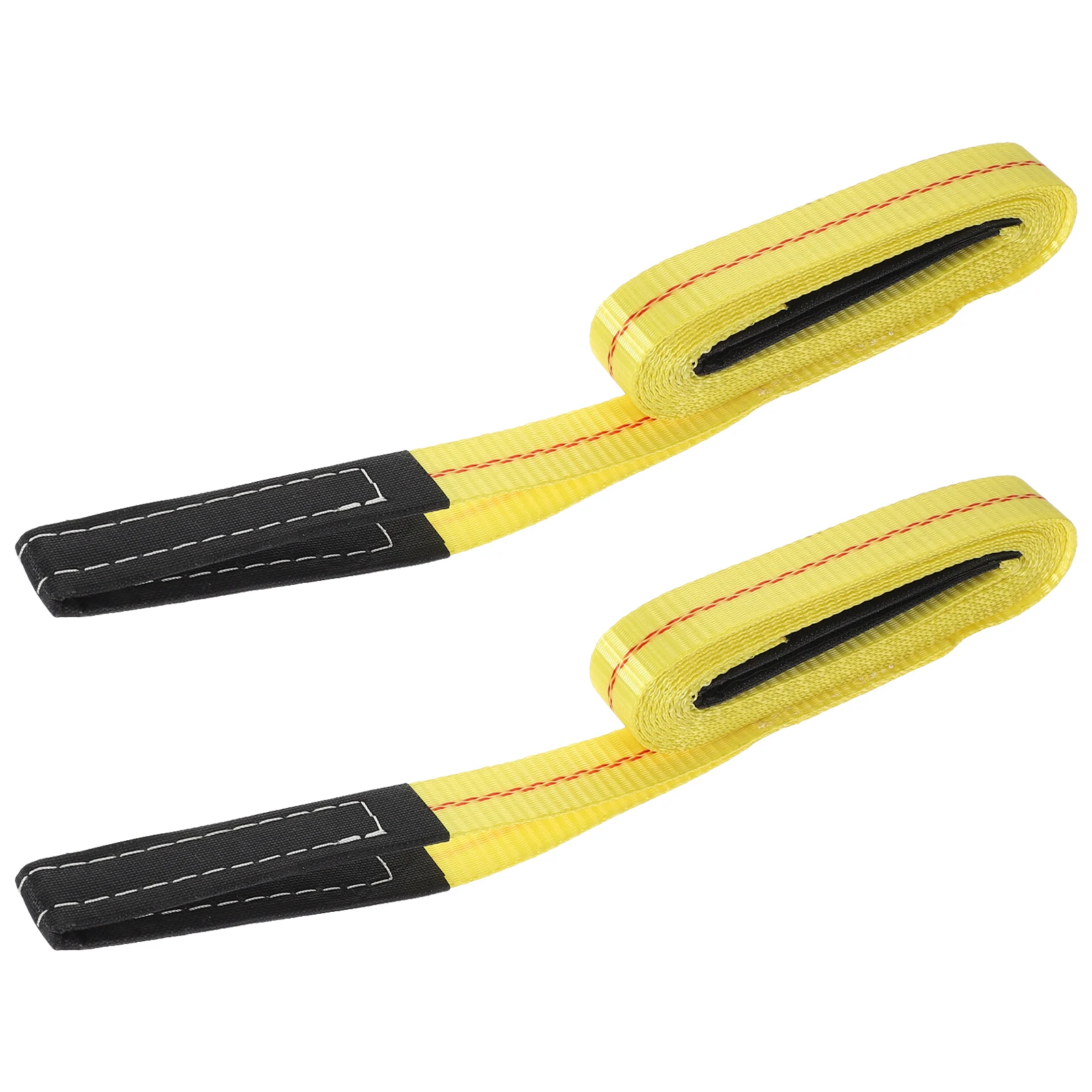 

2pcs Lifting Straps 25mmx3m Durable Polyester Flat Design Reliable Strength Hoisting Sling Moving Tow Rigging Webbing