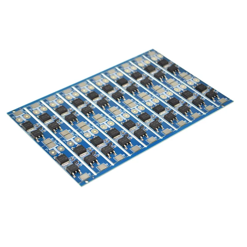 Papan Perlindungan Lithium Besi Fosfat 3.2V Sel Tunggal 1 Senar Baterai 3.7V 12A