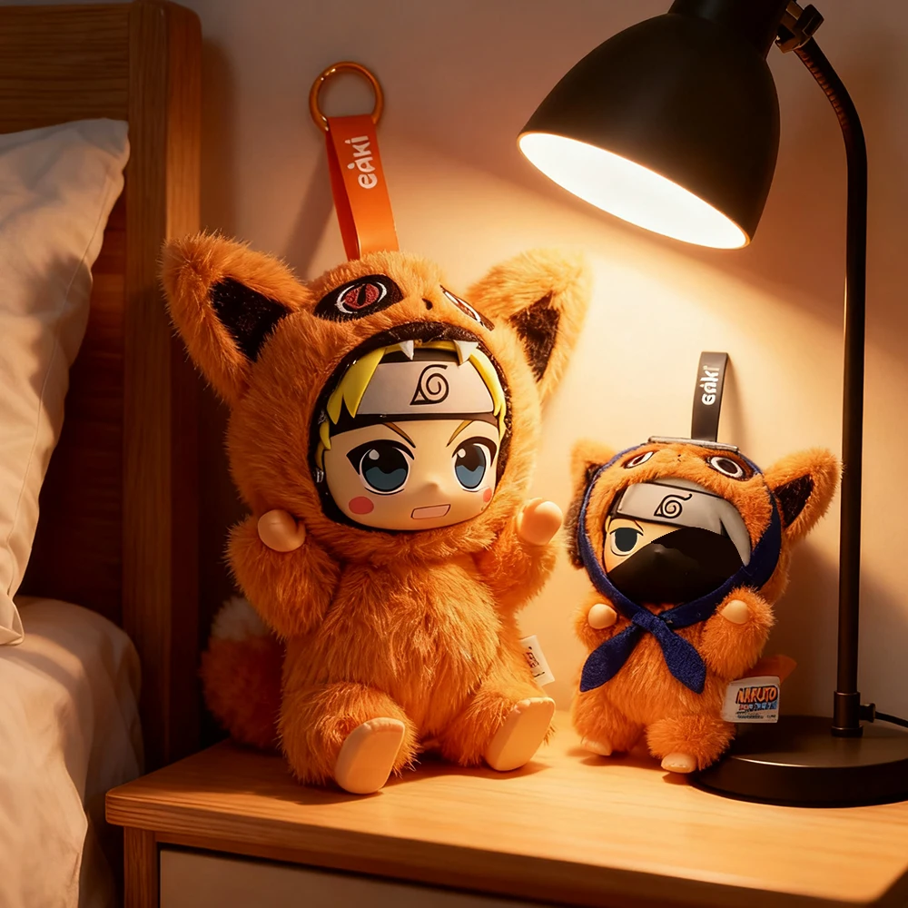 

New Naruto Shippuden Beast Party Series Blind Box Uzumaki Naruto Hatake Kakashi Vinyl Face Plush Doll Ornaments Gift ﻿ ﻿