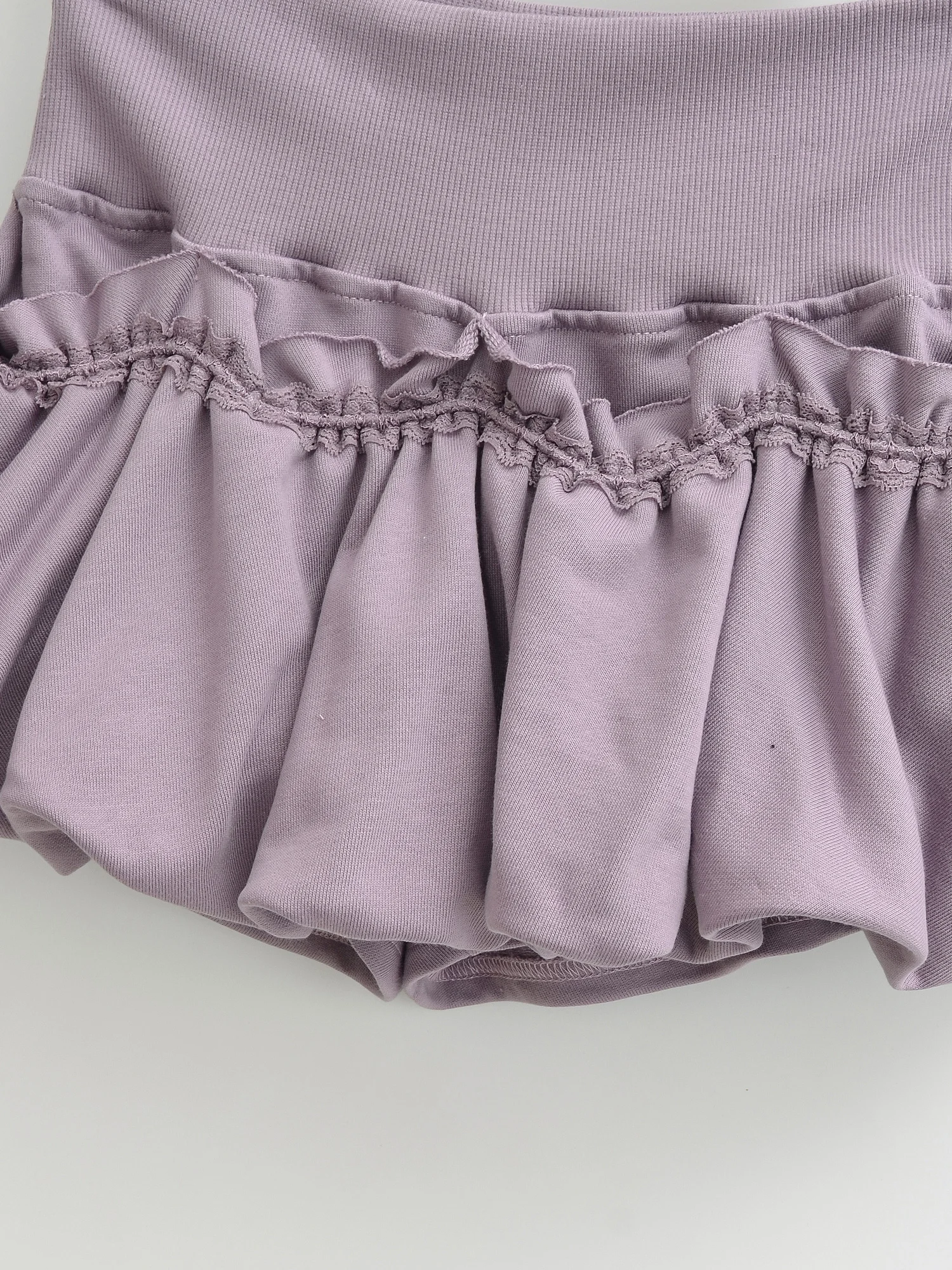 Falda acampanada de estilo f americano para mujer, falda informal de algodón antiexposición con cintura elástica y ribete de encaje