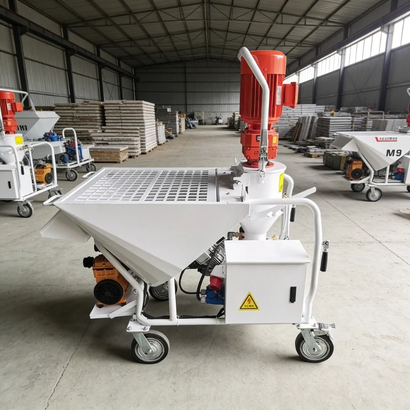 

Professional Plaster Spraying Machine with Engine and Pump 220V/380V High Efficiency Cement Mortar Sprayer