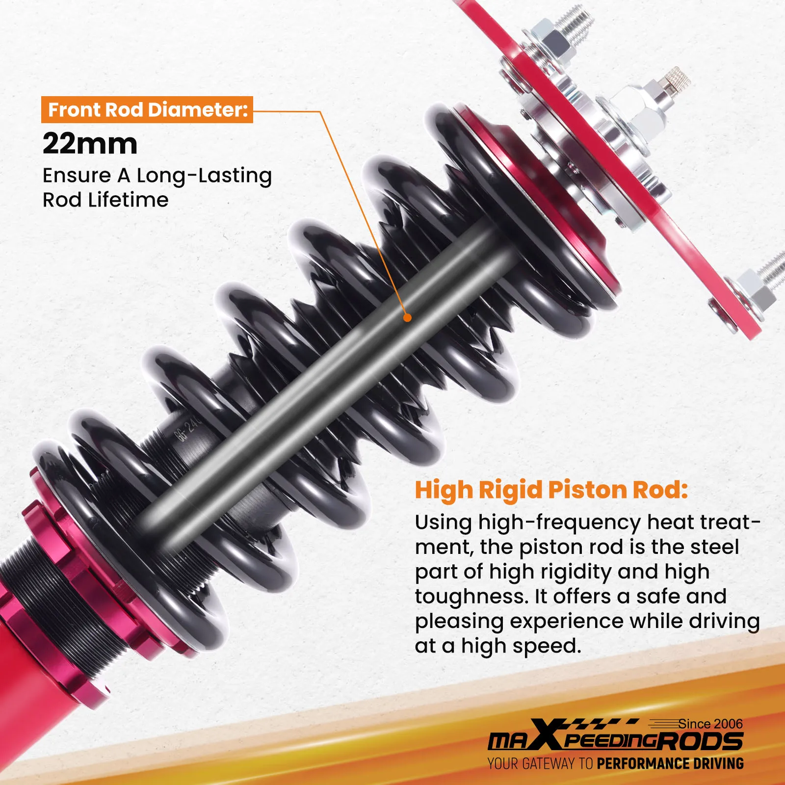 MaXpeedingrods 24 Way Coilovers Shocks Kit For Mitsubishi 3000GT 1991-1999 AWD 4WD