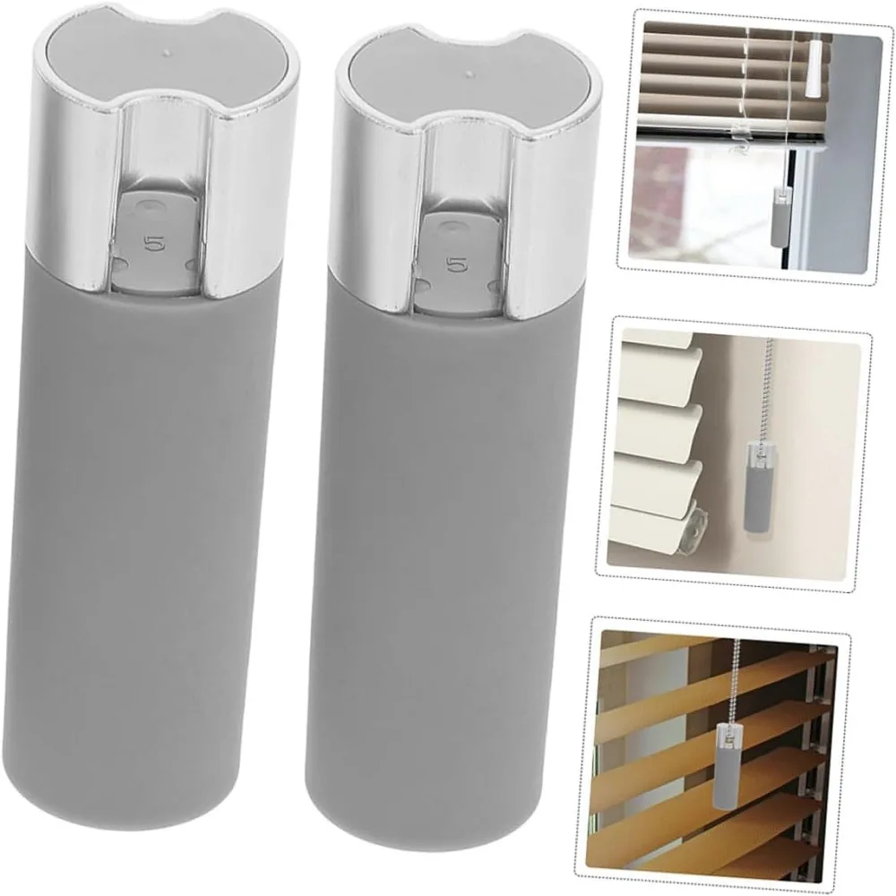 Curtain Bead Chain Counterweight Metallic Grey Matte Texture Stable Rolling System Parts For Modern Home Window Blinds