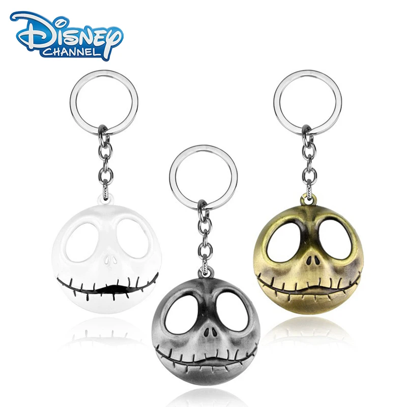 

Disney Jack Skellington Key Chain The Nightmare Before Christmas Cartoon Movie Car Keyring Backpack Pendant Accessories Gifts