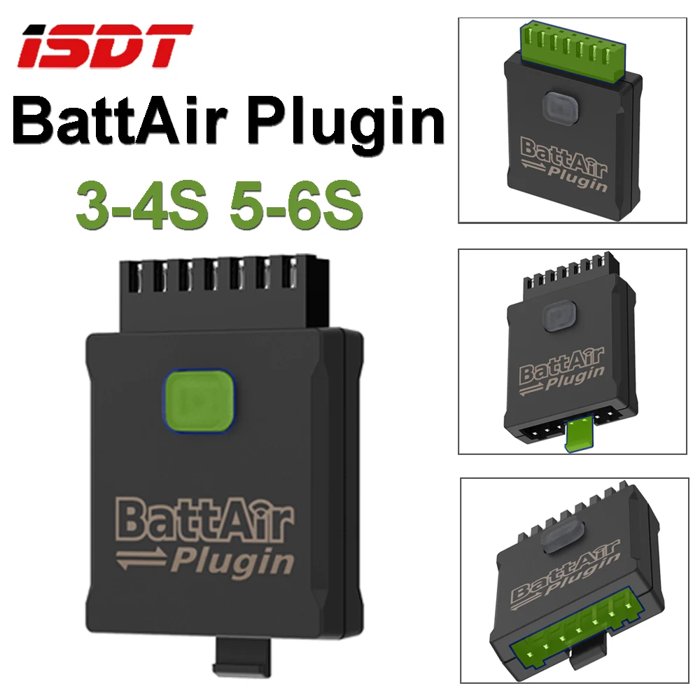 

ISDT BattAir Plugin Management System 3-4S 5-6S Voltage Checker Bluetooth APP Smart Controller for LiFe/LiPo/LiHv/ULiHv Battery