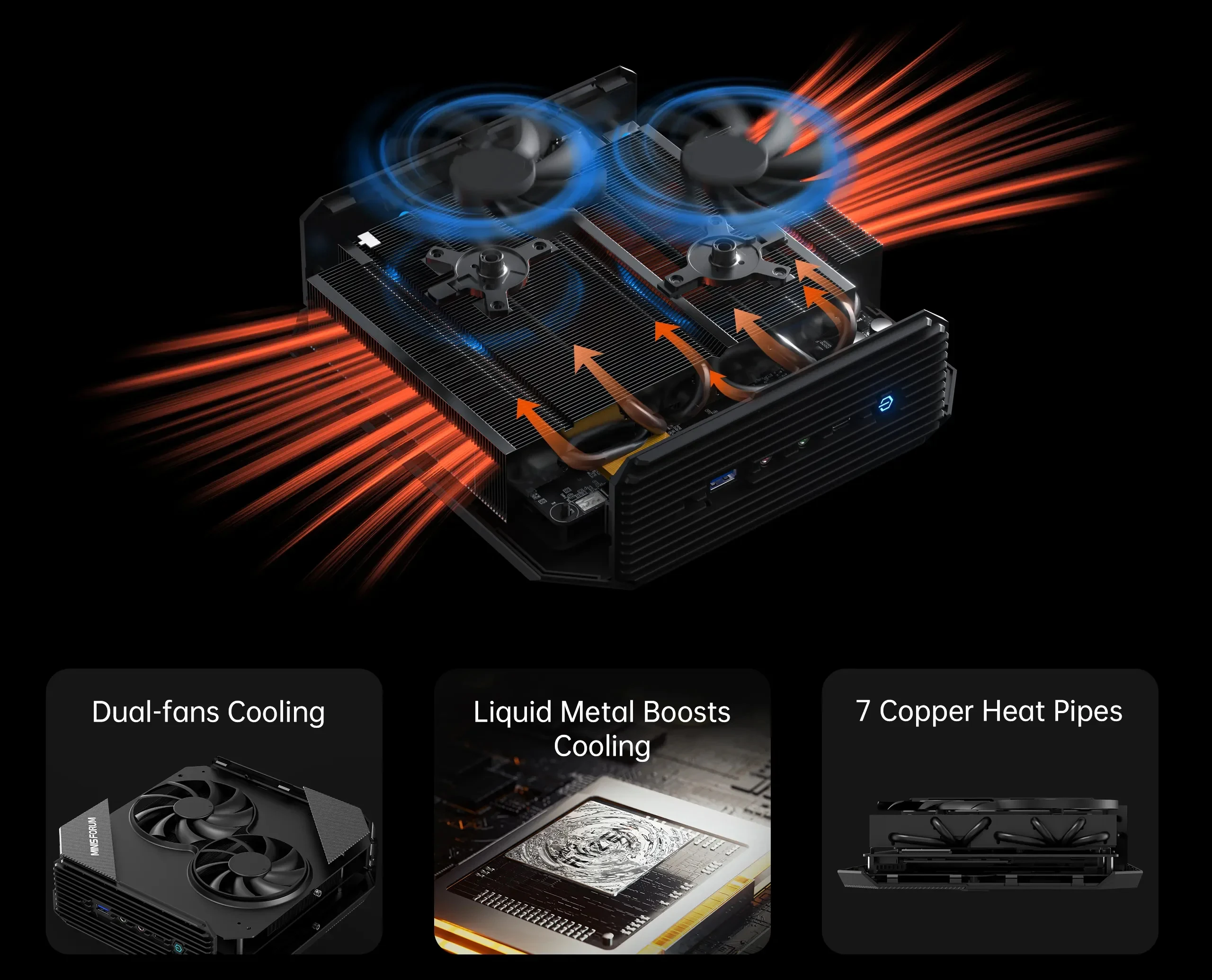 MinisForum HX100G Mini PC dedicato RX 6600M 8G Windows11 AMD Ryzen 7 7840HS AMD Radeon DDR5 2 * HDMI USB4 Computer da gioco desktop