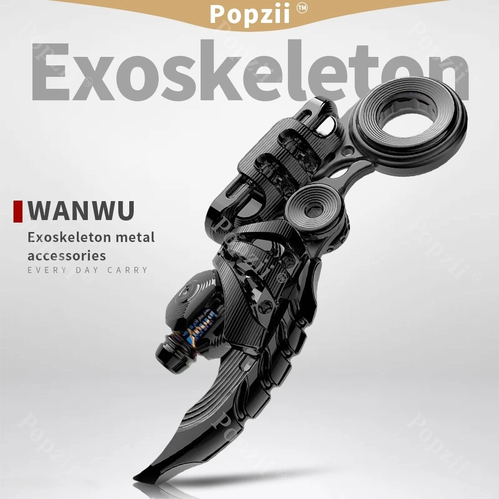 

WANWU EDC экзоскелет металлические аксессуары механический слайдер-слайдер игрушка для снятия стресса для титанового циркониевого слайдера