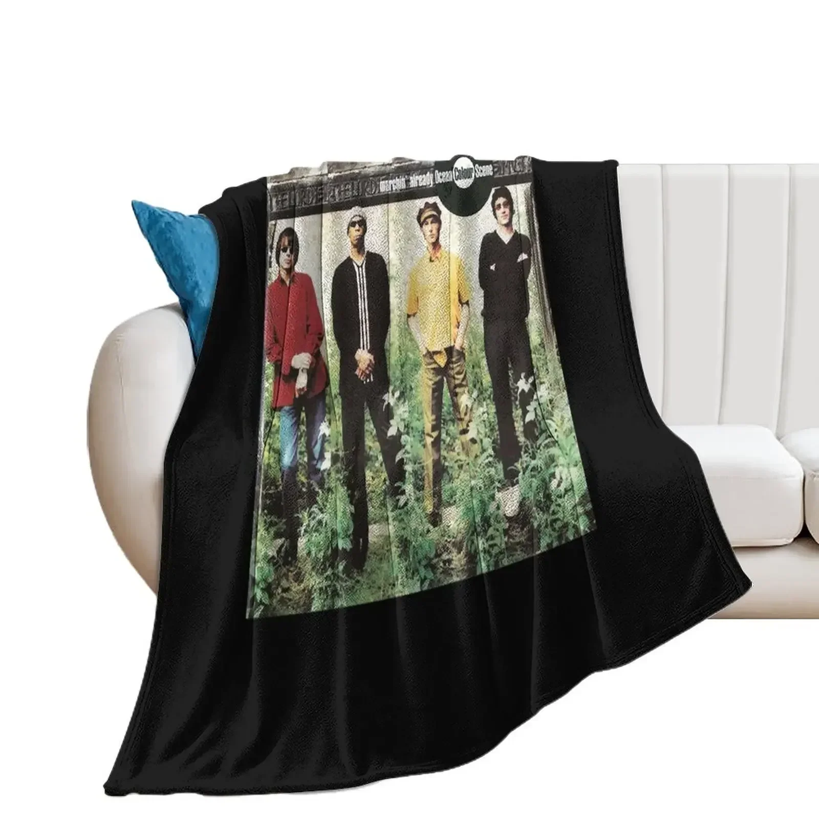 Ocean Colour Scene Marchin&x27; Already Classic T-Shirt.png Throw Blanket Sofas Bed Summer Loose Blankets