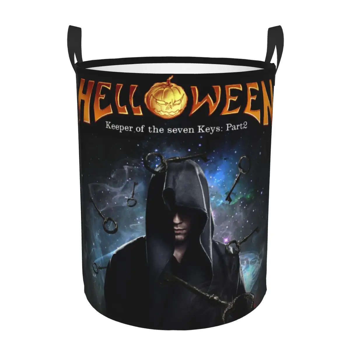 

Корзина для белья Helloween Keeper Of The Seven Keys, складная корзина для белья из тяжелого металла, корзина для хранения одежды, корзина для детской комнаты