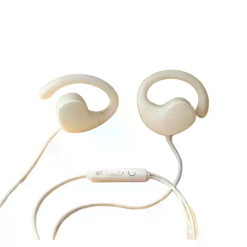Wired Control Type C 3.5mm Headphones Ear Hook 9D Surround Sound Bass Earbuds Sports Gaming Headset Earphones