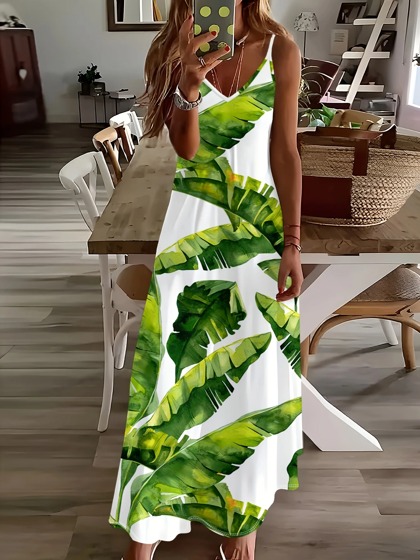 Sommerkleid für Damen, ärmellos, fließendes Maxikleid, lässiges Strandparty-Outfit, leichtes Leinenmischgewebe, einfarbig, A-Linie