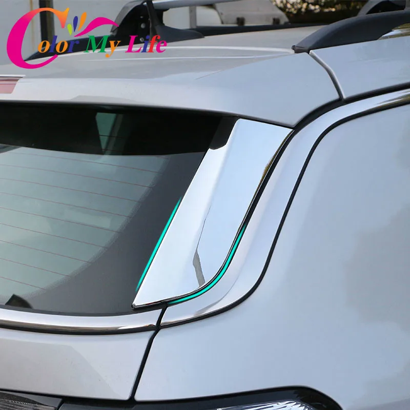

Color My Life Chrome Car Exterior Rear Tail Window Stickers Back Windshield Side Trim Cover Sticker for Jeep Compass 2017 2018