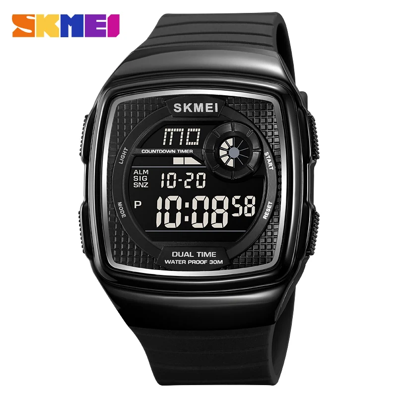 

SKMEI 2208 Digital Movement Countdown Sport Watches Mens Casual Back Light Waterproof Stopwatch Alarm Wristwatch reloj hombre