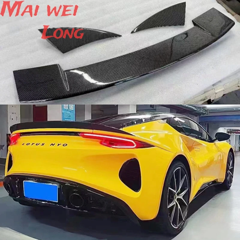 OD Style Carbon Fiber Rear Trunk Tail Boot Lip Wing Ducktail Wing spoiler Car Body Kit For Lotus Emira