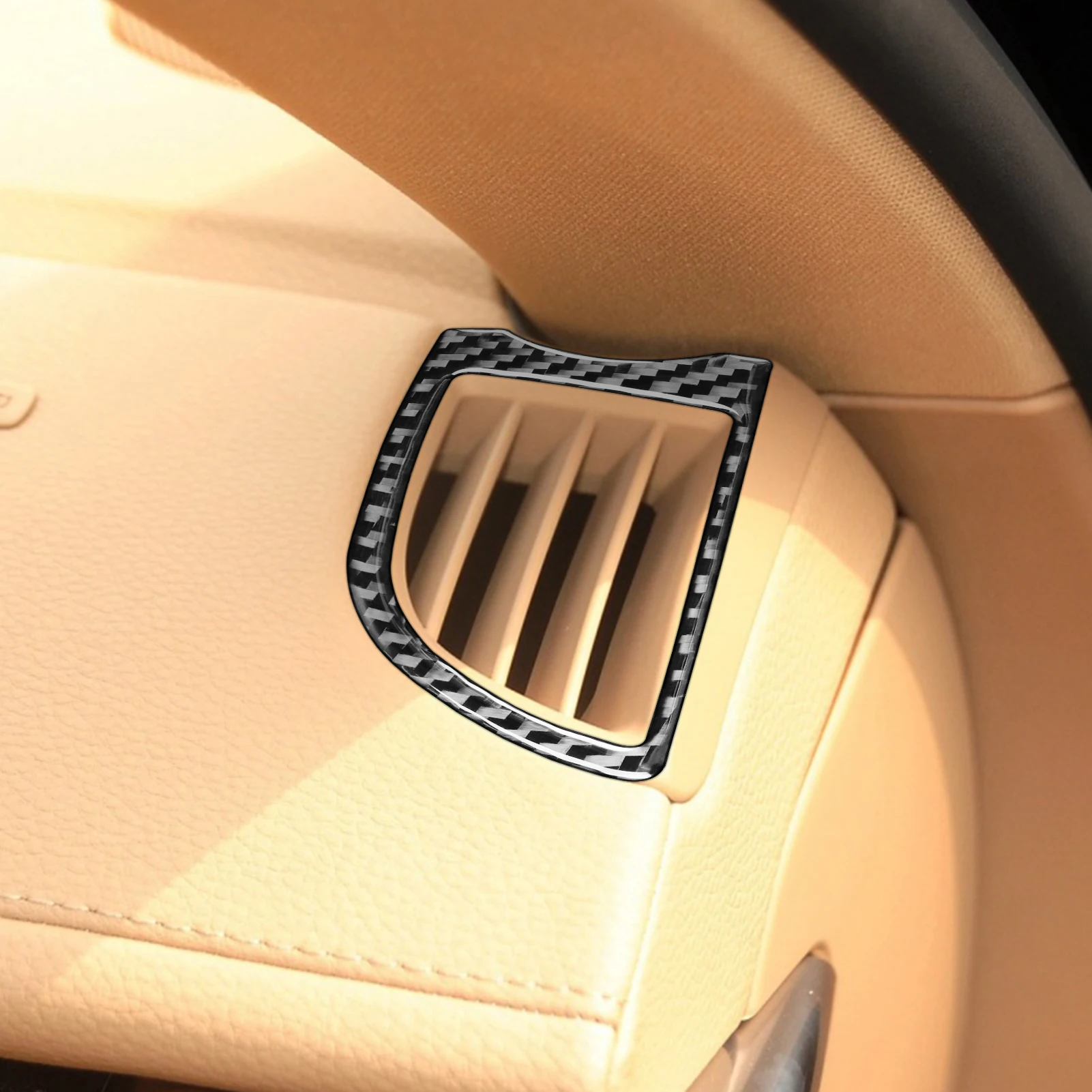 Real Carbon Fiber Car Accessories Dashboard Vent Soft Cover Sticker For Porsche Panamera 970 2010 2011 2012 2013 2014 2015 2016
