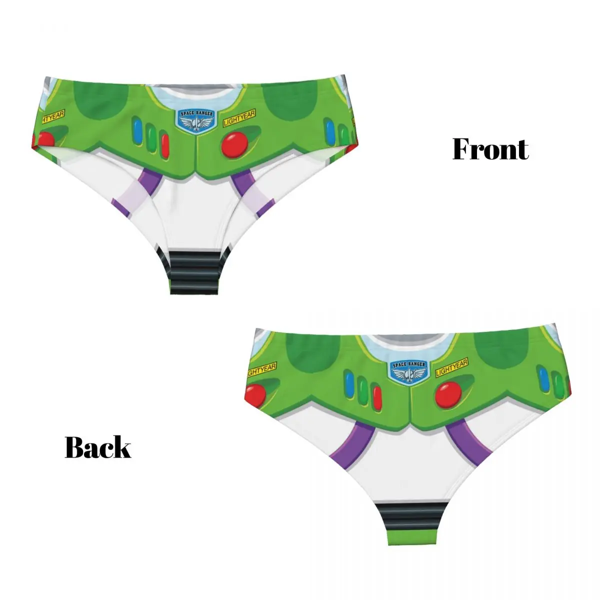 Custom Custom Toy Story Buzz Ranger Briefs Underwear Womens Breathable Stretch Panties