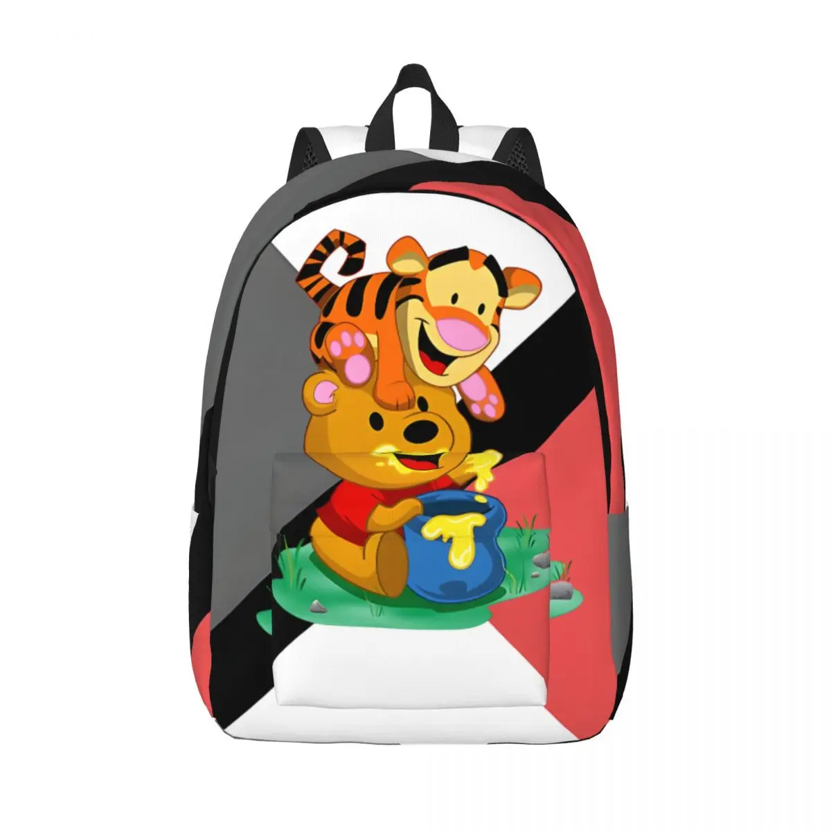 

For Work Sharing Is Caring Multi Compartment Classic Disney Pooh Bear Winnie Bookbag For Men Women Children's Bags Back
