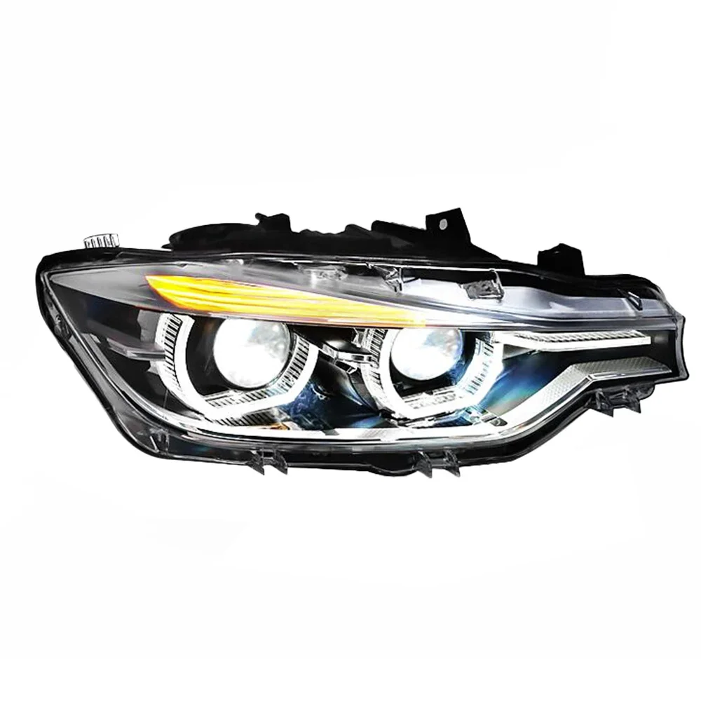 AKD Car Lights for F30 LED Headlight Projector Lens 2013-2018 F35 3 Series 320i 325i DRL Angel Eye Automotive Accessories