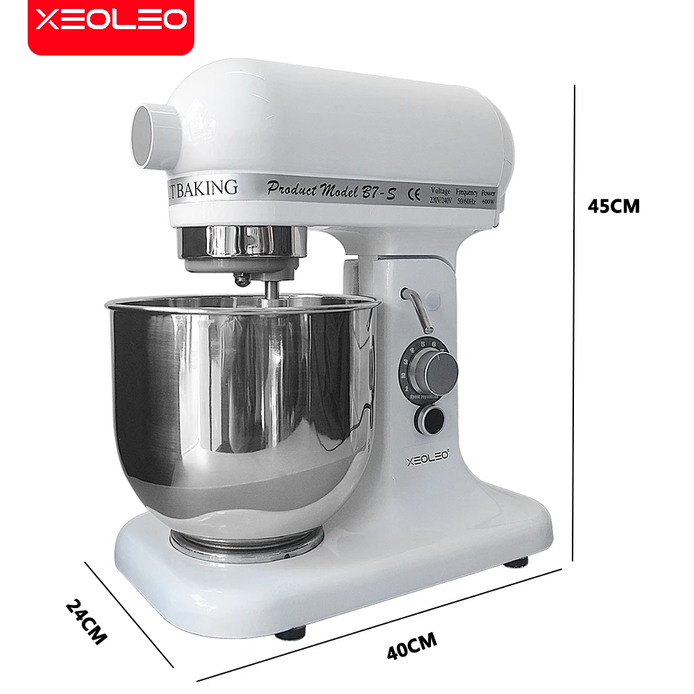 XEOLEO حامل كهربائي Mixe 380 واط خلاط متعدد الوظائف الكواكب 7 لتر وعاء 10 سرعة منخفضة الضوضاء آلة خلاط المطبخ خافق البيض
