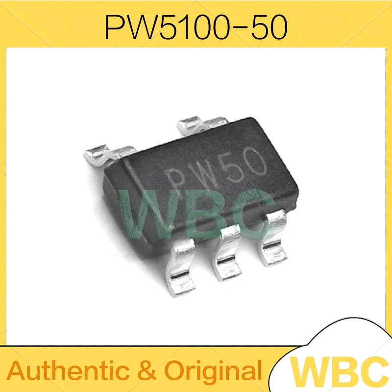 20Pcs/Lot PW5100-50 PW50 SOT23-5 5V Synchronous Step-Up DC-DC Converter Chip New Original