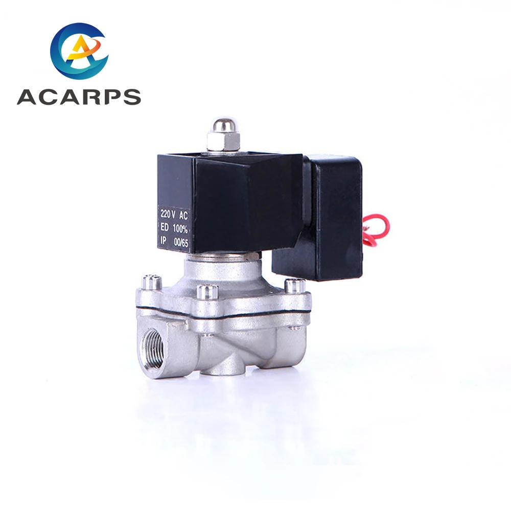 Normally Closed 304 Stainless Steel Solenoid Valve With Energy-saving Module 24 hours working