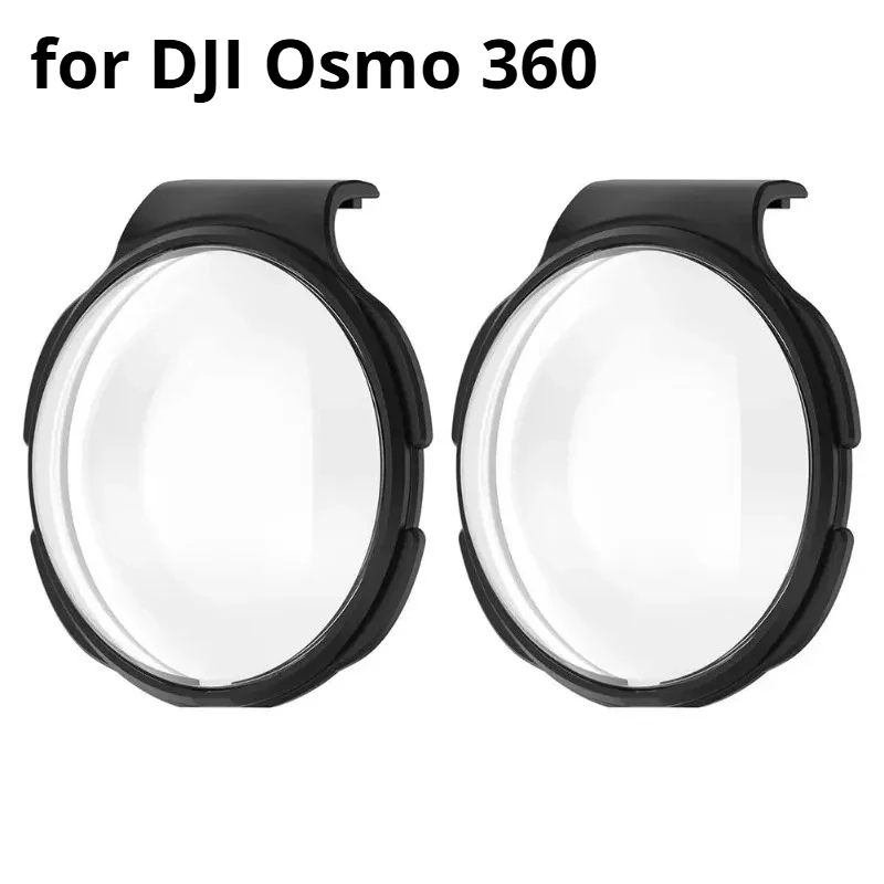 Protecteur d'objectif en verre trempé optique, 2 pièces/ensemble, pour DJI Osmo 360, dureté 9H, haute transmission, étanche à l'eau et à la poussière, protecteurs de caméra