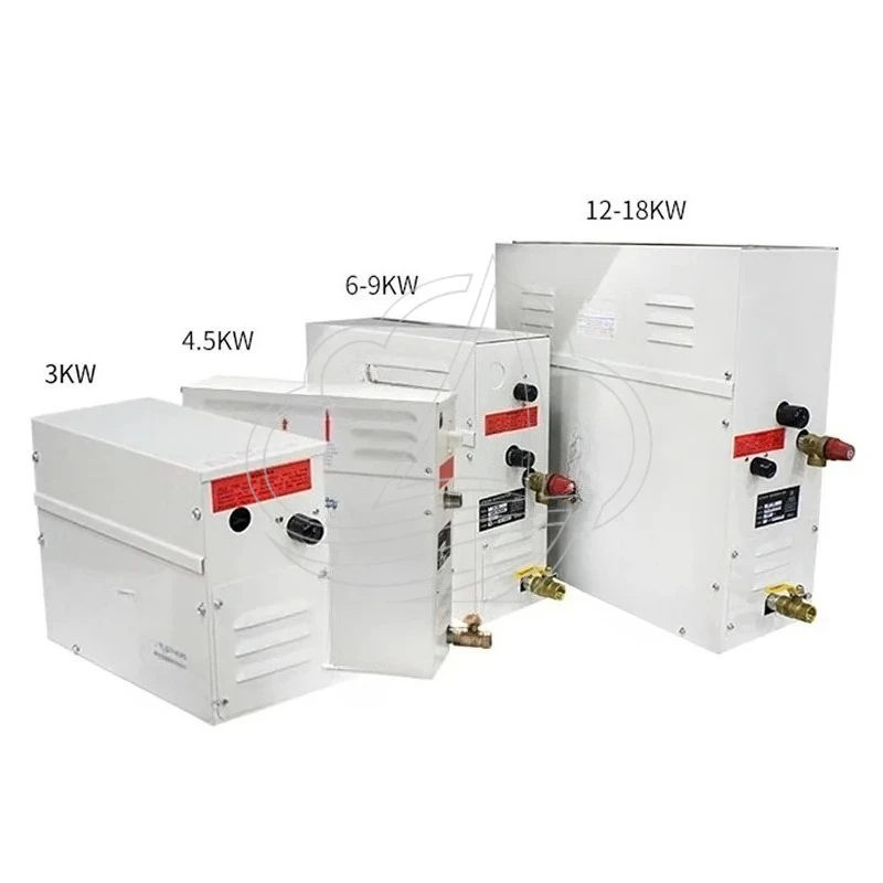 220V Digital Steam Generator 3KW/4.5KW for Home Sauna SPA Fumigation Bath