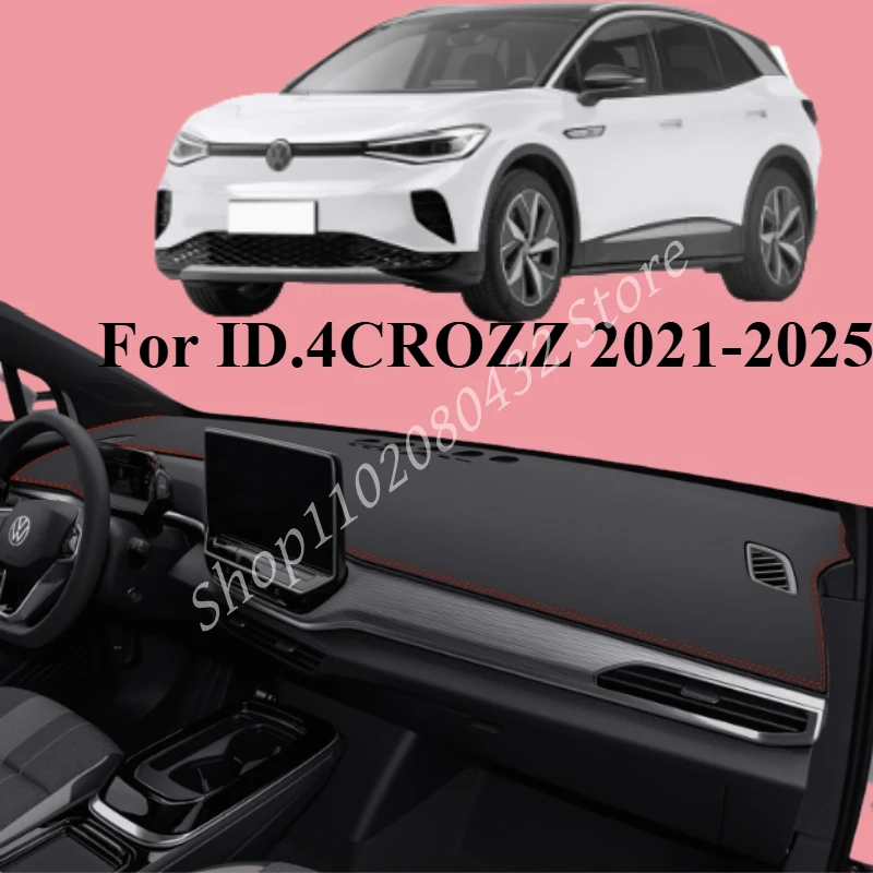 

LHD Dashmat Dashboard Cover Pad Dash Mat Anti-Slip Carpet Accessories For volkswagen ID.4CROZZ 2021-2025