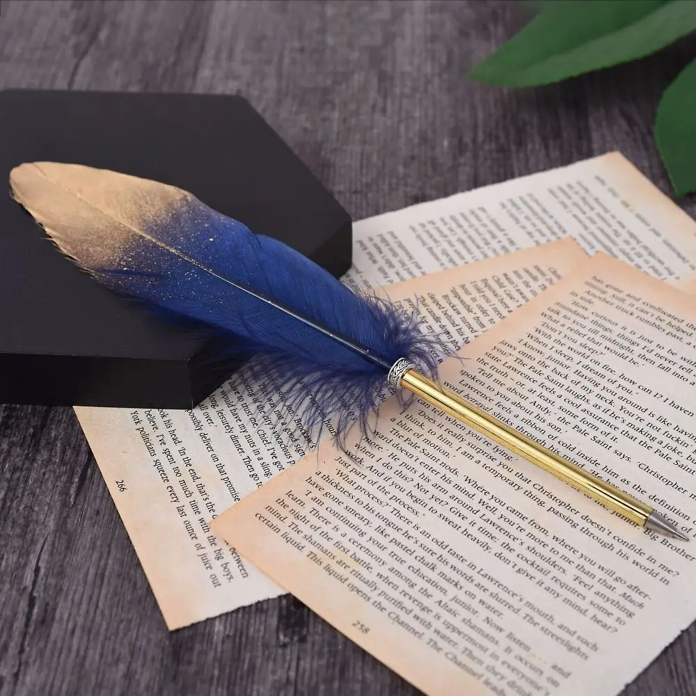 

Office Supplies Student Writing Stationery School Feather Ballpoint Pen Roller Ball Pen Siging Writing Pen Neutral Gel Pen
