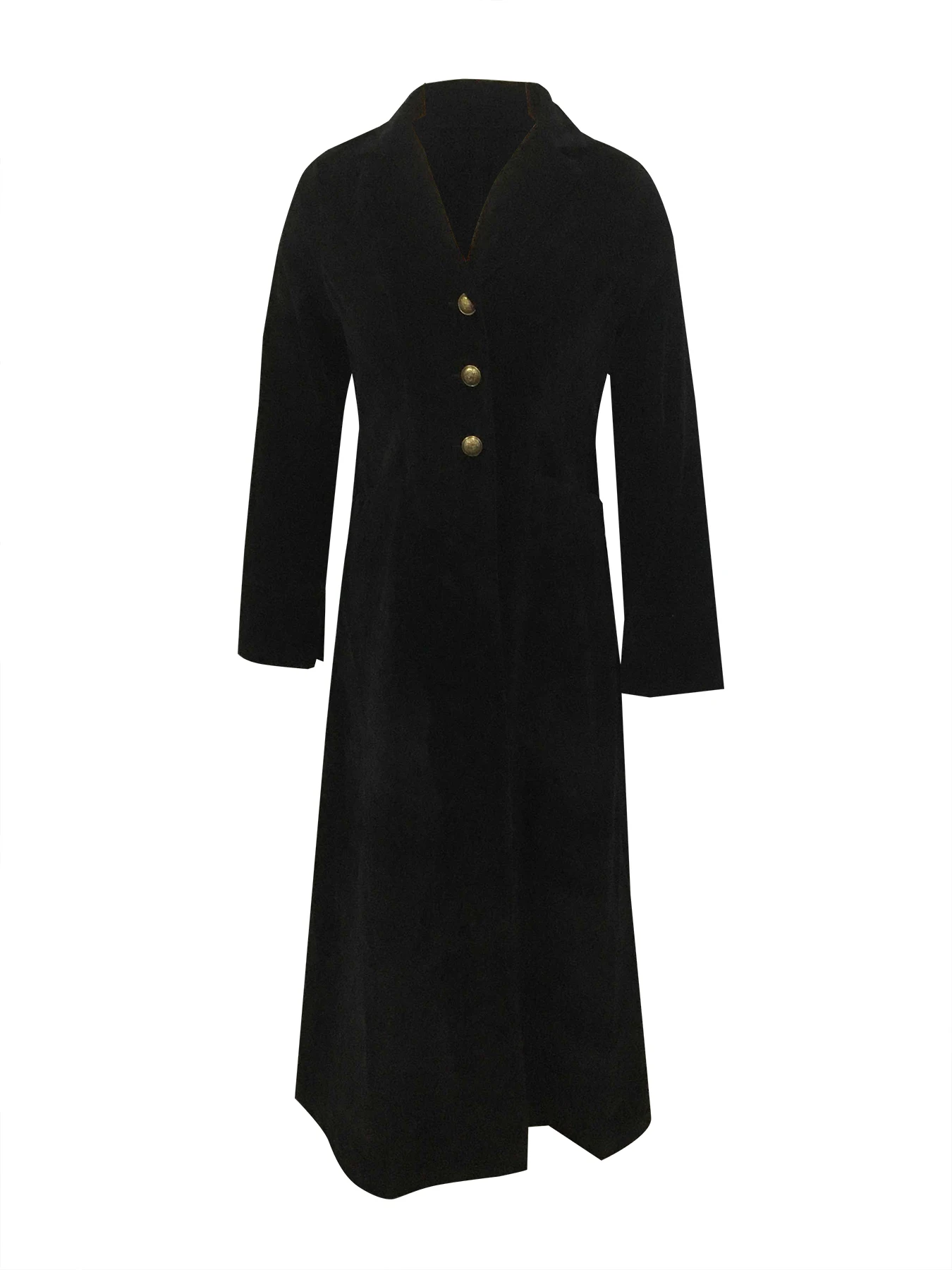 秋冬黒ベルベットブレザードレス女性のポケットシングルブレストターンダウン襟 Maix ドレス女性スリムコート 2025