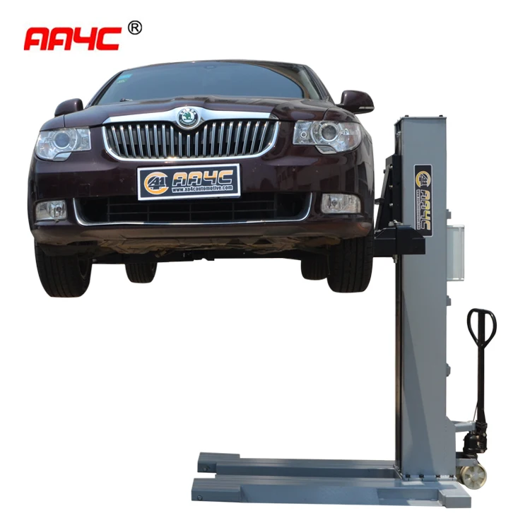 

hydraulic mobile single post car lift Electrical released AASP-YY2.5E