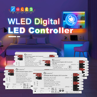 GLEDOPTO WLED LED Strip Controller ESP8266 ESP32 Mic RGB IC Digital Lights Addressable String Light WS2811 WS2812 WS2815 SK6812
