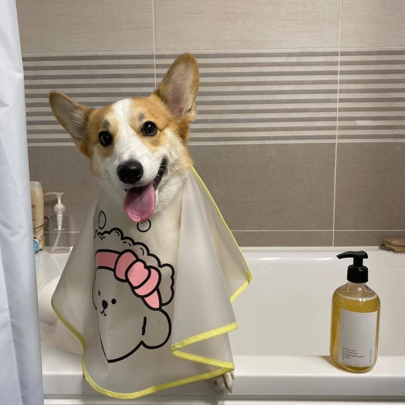 

Dogs Cape Clean Tear Stain Ears Cloack Waterproof Perfect for Small T21C