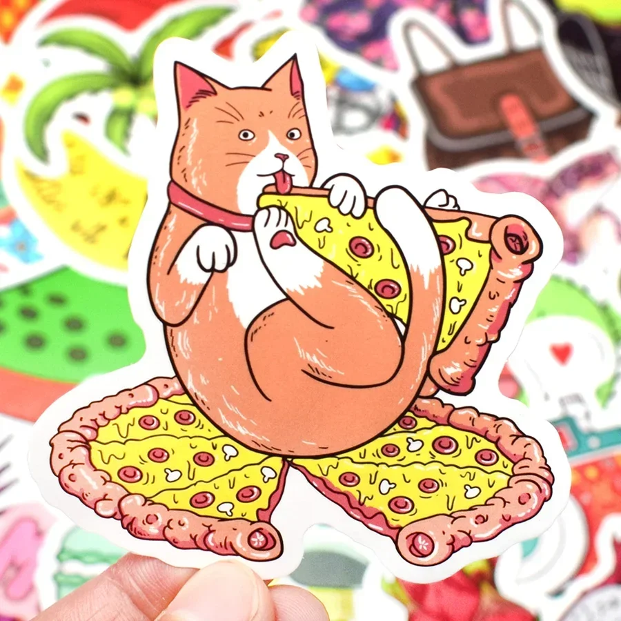 50 PCS Pink Cartoon Cute Stickers Girl Vsco Anime Waterproof Stickers to DIY Laptop Cosmetic Case Suitcase Skateboard Guitar Car